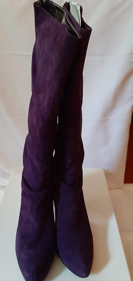 MISS SIXTY, Size 10, Purple Suede Boots - Picture 1 of 4